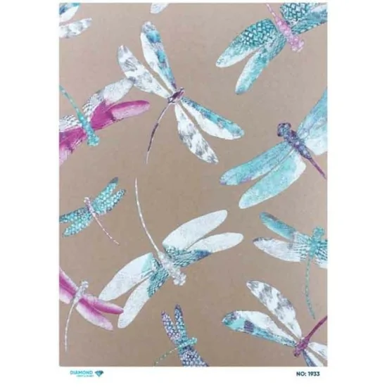 1933 Diamond Pirinç Dekopaj Kağıdı 30x42cm 1933 Diamond Pirinç Dekopaj Kağıdı 30x42cm