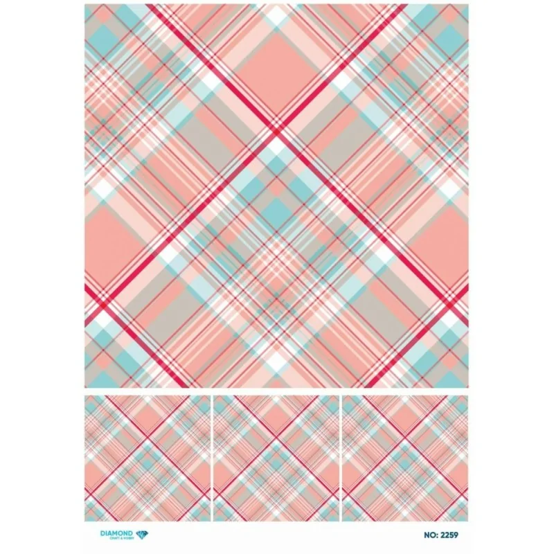 2259 Diamond Pirinç Dekopaj Kağıdı 30x42cm