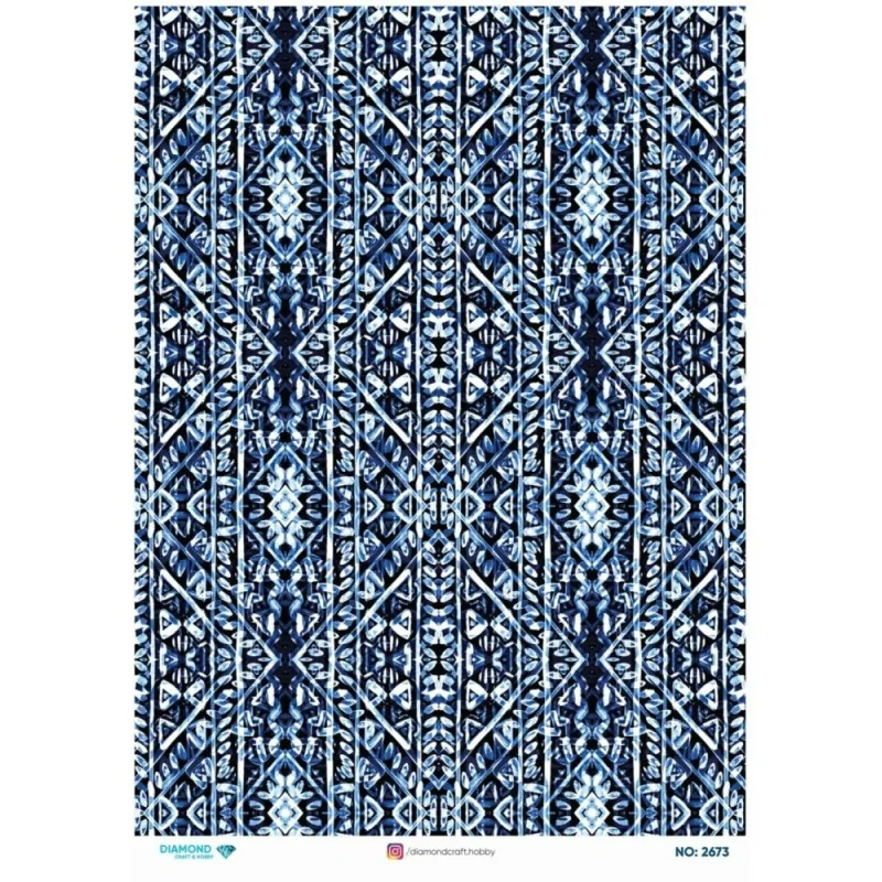 2673 Diamond Pirinç Dekopaj Kağıdı 30x42cm
