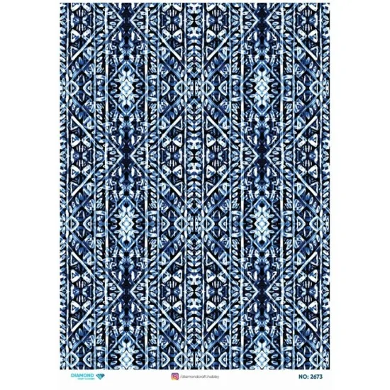 2673 Diamond Pirinç Dekopaj Kağıdı 30x42cm 2673 Diamond Pirinç Dekopaj Kağıdı 30x42cm