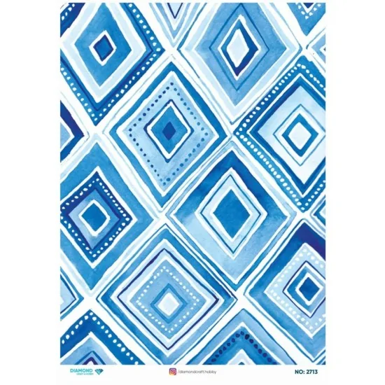 2713 Diamond Pirinç Dekopaj Kağıdı 30x42cm 2713 Diamond Pirinç Dekopaj Kağıdı 30x42cm