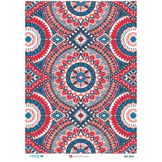 2743 Diamond Pirinç Dekopaj Kağıdı 30x42cm 2743 Diamond Pirinç Dekopaj Kağıdı 30x42cm