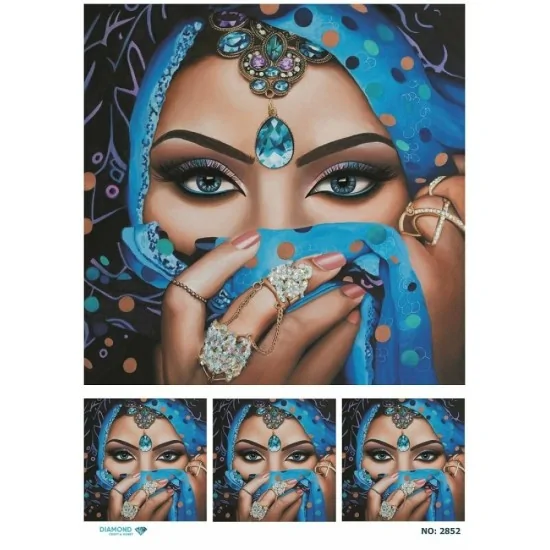 2852 Diamond Pirinç Dekopaj Kağıdı 30x42cm