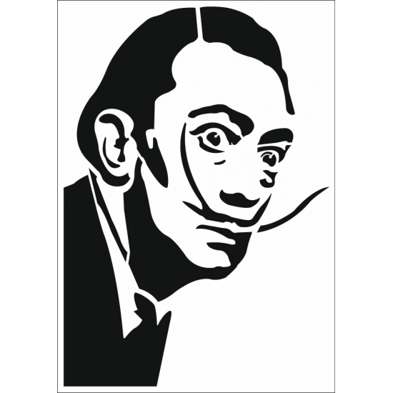 Salvador Dali Desen Stencil EHS04 25x35cm