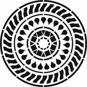Mandala Desen Stencil EHML08 45x45cm