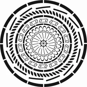 Mandala Desen Stencil EHML15 40x40cm