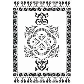 Kilim Desen Stencil EHKM08 25x35cm