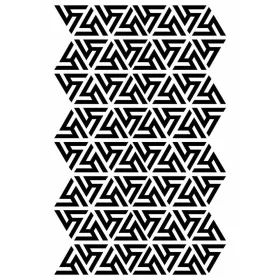 Geometrik Desen Stencil EHGE77 25x35cm