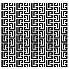 Geometrik Desen Stencil EHGE80 45x45cm