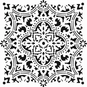 Fayans Desen Stencil EHFY35 40x40cm
