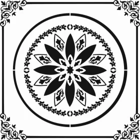 Fayans Desen Stencil EHFY49 40x40cm