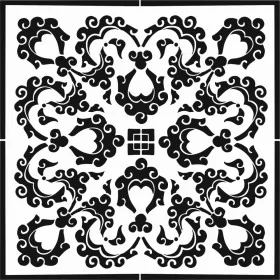 Fayans Desen Stencil EHFY53 40x40cm