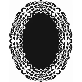 Çiçek Çerçeve Desen Stencil EHÇV09 21x30cm
