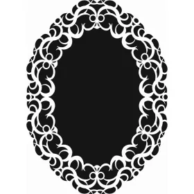 Çiçek Çerçeve Desen Stencil EHÇV11 25x35cm