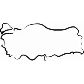 Türkiye Haritası Stencil EHHT03 25x35cm