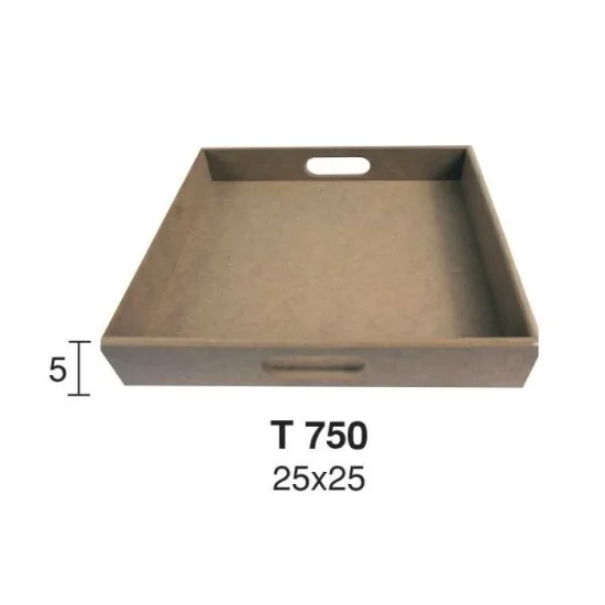 T750 KÜÇÜK DÜZ KARE TEPSİ