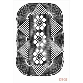 Göbek Dantel Model DS29 Dantel Serisi 25x35 Stencil