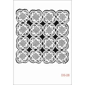 Göbek Dantel Model DS28 Dantel Serisi 25x35 Stencil