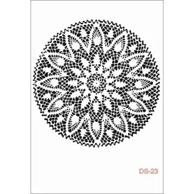 Yuvarlak Dantel Model DS23 Dantel Serisi 25x35 Stencil