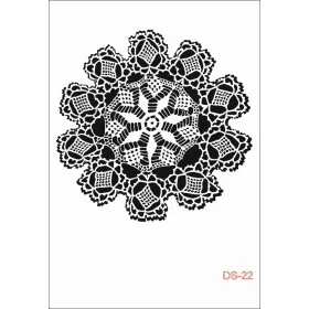 Yuvarlak Dantel Model DS22 Dantel Serisi 25x35 Stencil