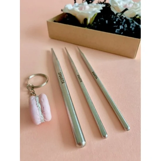 Metal Şekillendirici Üçlü Set - Modelleme Hamuru Aleti Metal Şekillendirici Üçlü Set - Modelleme Hamuru Aleti