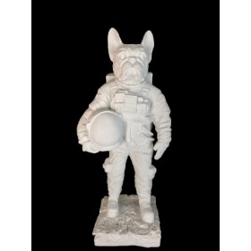 HYK920 Astronot Köpek Ham Polyester Obje