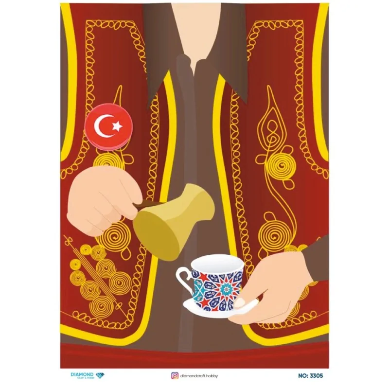 3305 Diamond Pirinç Dekopaj Kağıdı 30x42cm