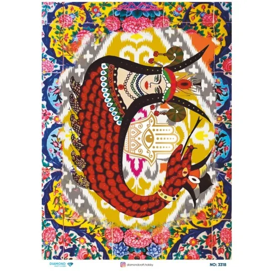 3318 Diamond Pirinç Dekopaj Kağıdı 30x42cm 3318 Diamond Pirinç Dekopaj Kağıdı 30x42cm