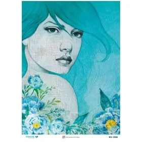 3355 Diamond Pirinç Dekopaj Kağıdı 30x42cm