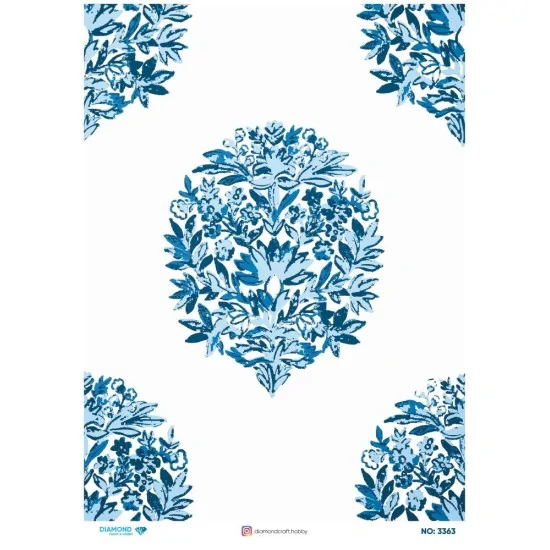 3363 Diamond Pirinç Dekopaj Kağıdı 30x42cm 3363 Diamond Pirinç Dekopaj Kağıdı 30x42cm