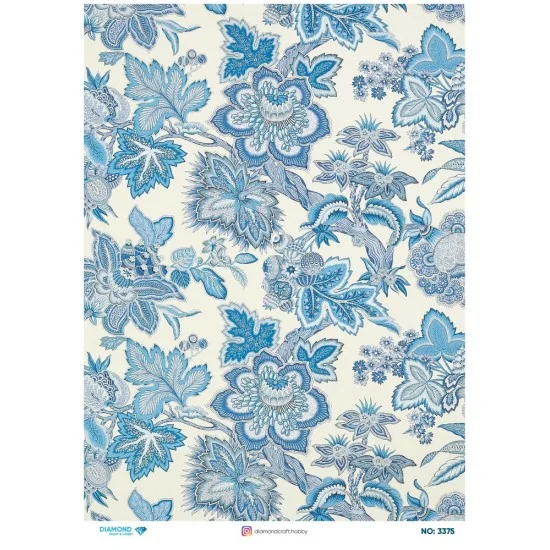 3375 Diamond Pirinç Dekopaj Kağıdı 30x42cm 3375 Diamond Pirinç Dekopaj Kağıdı 30x42cm