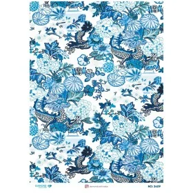 3409 Diamond Pirinç Dekopaj Kağıdı 30x42cm