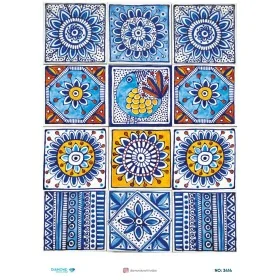 3414 Diamond Pirinç Dekopaj Kağıdı 30x42cm