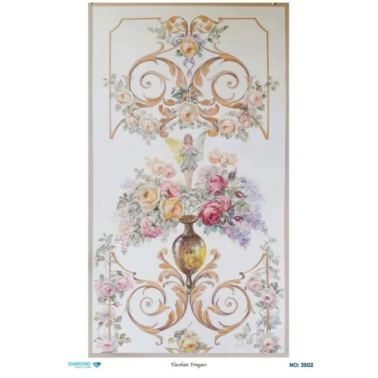 3502 Diamond Pirinç Dekopaj Kağıdı 30x42cm 3502 Diamond Pirinç Dekopaj Kağıdı 30x42cm