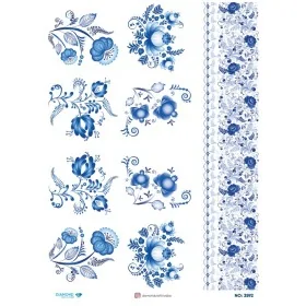 3592 Diamond Pirinç Dekopaj Kağıdı 30x42cm