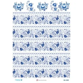 3593 Diamond Pirinç Dekopaj Kağıdı 30x42cm