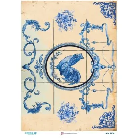 3708 Diamond Pirinç Dekopaj Kağıdı 30x42cm