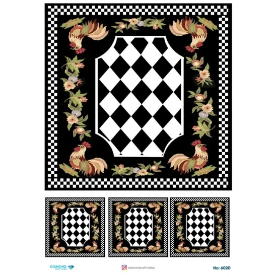 6020 Diamond Pirinç Dekopaj Kağıdı 30x42cm 6020 Diamond Pirinç Dekopaj Kağıdı 30x42cm