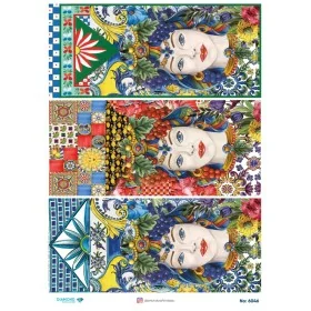 6046 Diamond Pirinç Dekopaj Kağıdı 30x42cm