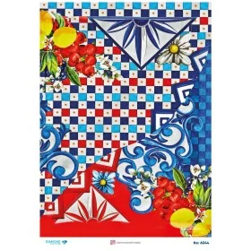 6044 Diamond Pirinç Dekopaj Kağıdı 30x42cm