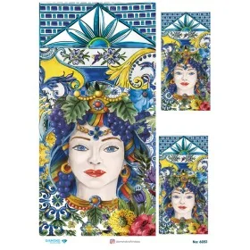 6051 Diamond Pirinç Dekopaj Kağıdı 30x42cm