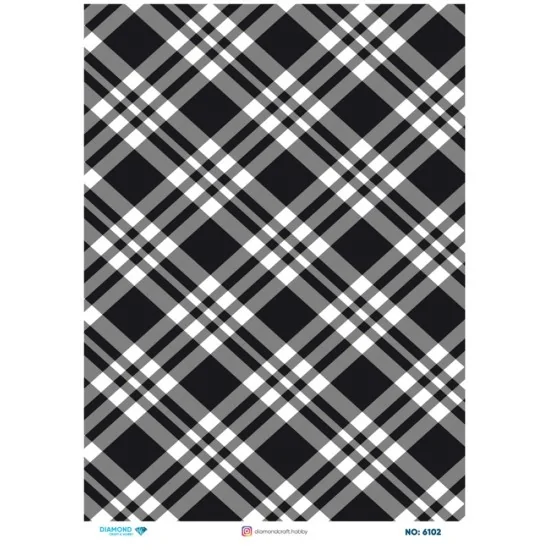 6102 Diamond Pirinç Dekopaj Kağıdı 30x42cm 6102 Diamond Pirinç Dekopaj Kağıdı 30x42cm