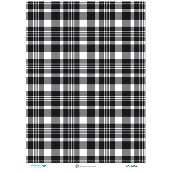 6104 Diamond Pirinç Dekopaj Kağıdı 30x42cm 6104 Diamond Pirinç Dekopaj Kağıdı 30x42cm
