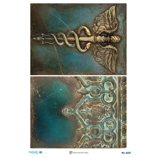 6227 Diamond Pirinç Dekopaj Kağıdı 30x42cm 6227 Diamond Pirinç Dekopaj Kağıdı 30x42cm