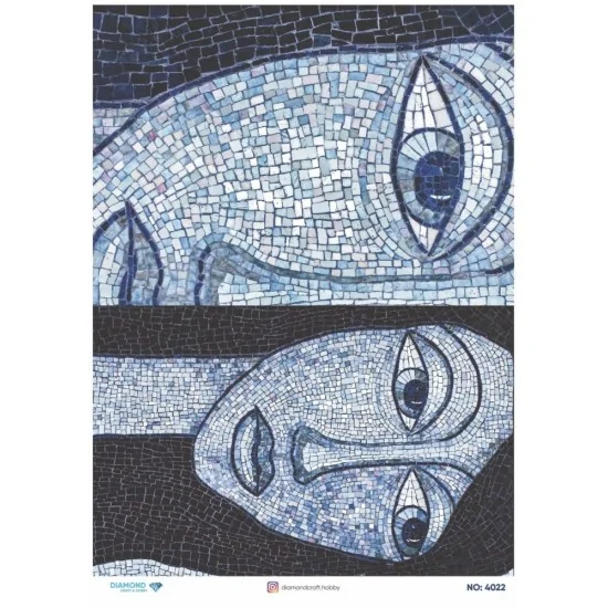 4022 Diamond Pirinç Dekopaj Kağıdı 30x42cm 4022 Diamond Pirinç Dekopaj Kağıdı 30x42cm