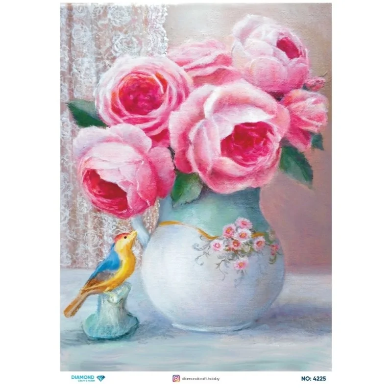 4225 Diamond Pirinç Dekopaj Kağıdı 30x42cm
