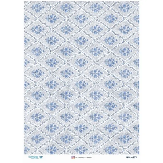 4273 Diamond Pirinç Dekopaj Kağıdı 30x42cm 4273 Diamond Pirinç Dekopaj Kağıdı 30x42cm