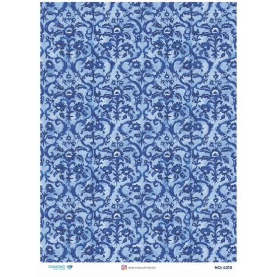 4310 Diamond Pirinç Dekopaj Kağıdı 30x42cm 4310 Diamond Pirinç Dekopaj Kağıdı 30x42cm