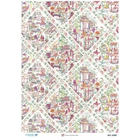 4358 Diamond Pirinç Dekopaj Kağıdı 30x42cm