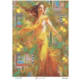 4435 Diamond Pirinç Dekopaj Kağıdı 30x42cm